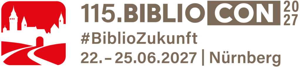 Aicinām Latvijas bibliotekārus pieteikt prezentācijas un darbnīcas BiblioCon 2027 Nirnbergā bibliocon 2027 logo full final 2048x460